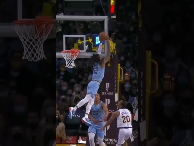 "Ja Morant (JM ) Channels His Inner Honor  MJ  With Monumental two-Handed Block"#shorts#nba#edit