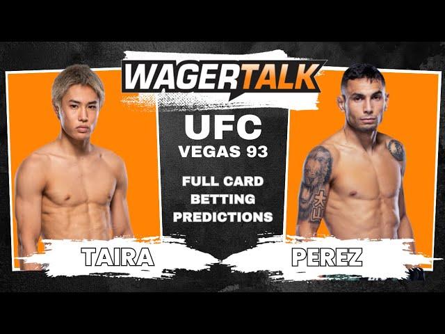 UFC Vegas 93: Alex Perez vs Tatsuro Taira Full Fight Card Predictions and Best Bets