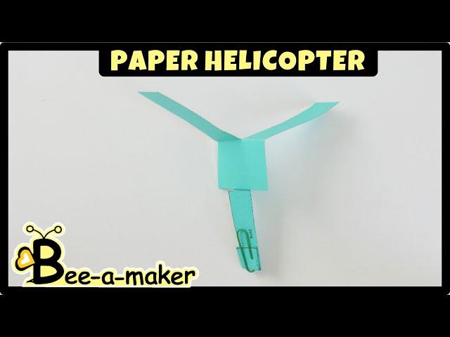 Paper Helicopter STEM challenge | DIY | School project | science project | STEM activity