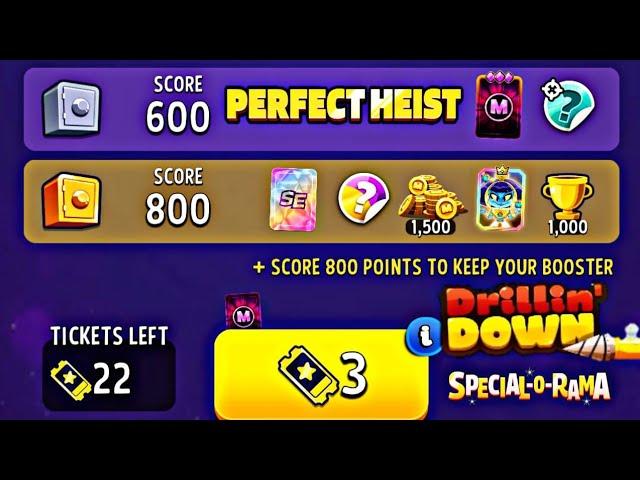 drillin down spical orama perfect heist | match masters | solo challenge 800 score