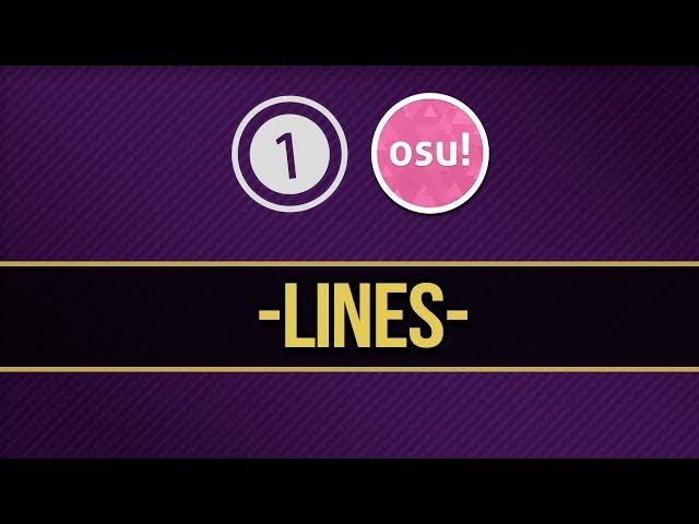 osu!  Lines  Skin Review! (Winner from July)