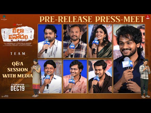 Leela Vinodham Team Q&A Session With Media At Pre-Release Press-Meet | YouWe Media