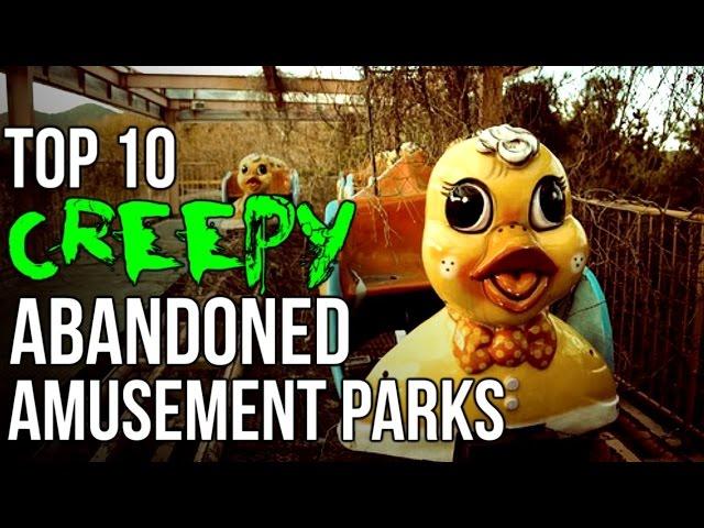 Top 10 CREEPY Abandoned Amusement Parks!