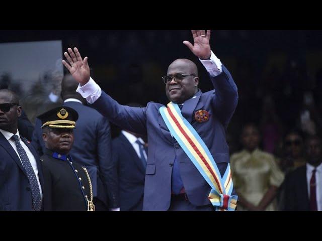 Congo's President Felix Tshisekedi is sworn into office following disputed reelection