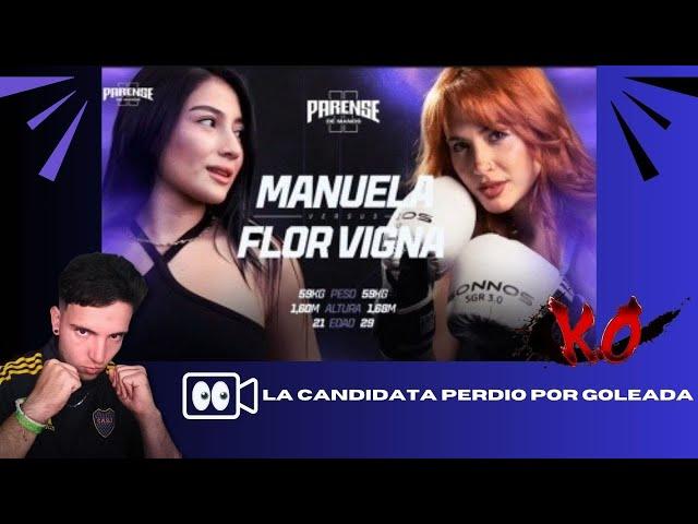 REACCION FLOR VIGNA VS MANUELA  Parense de manos 2