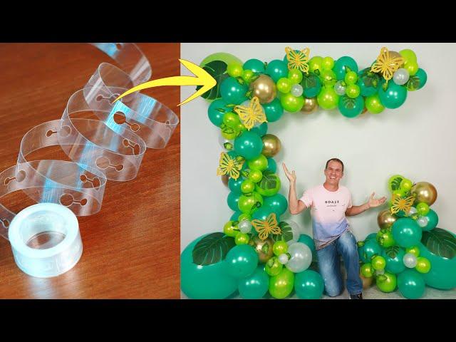 BALLOON GARLAND TUTORIAL ( balloon decoration ideas ) birthday decoration ideas at home