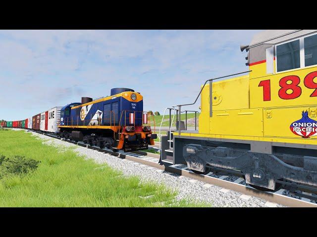 Realistic Train Crashes #11 - Beamng.Drive