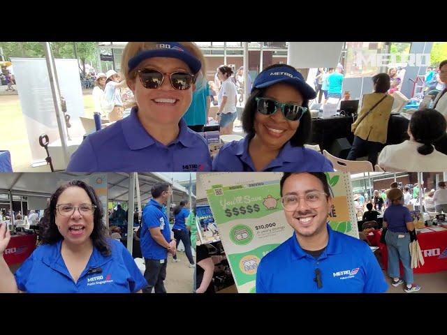 METRO at Earth Day in Discovery Green Park — 'A Vital Role in Our Community'