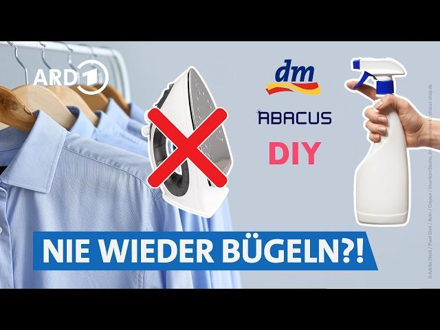 Kleidung faltenfrei sprühen: Was taugen Bügel-Sprays? | Servicezeit WDR