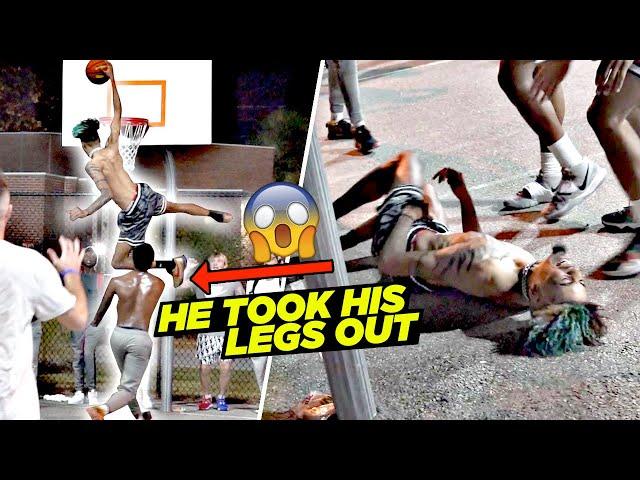 DIRTIEST FOUL IN STREETBALL | East Coast Squad Park Takeover Got OUT OF HAND 