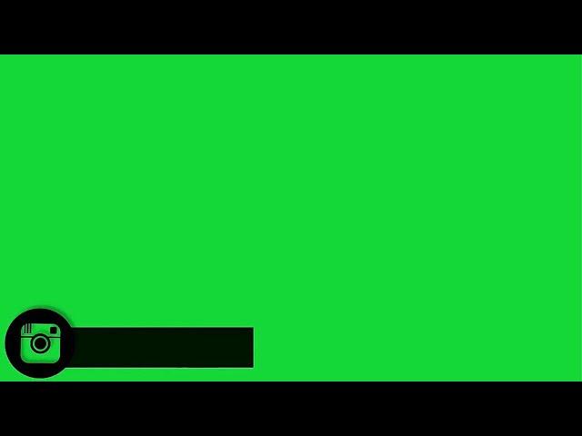 Instagram Social Media Bar Animation |Green Screen|