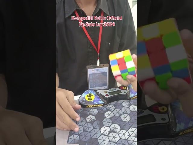 15.68 Rubiks Cube One Handed Solved || Ke Solo Lur 2024 #rubikscube #trendingshorts #shorts