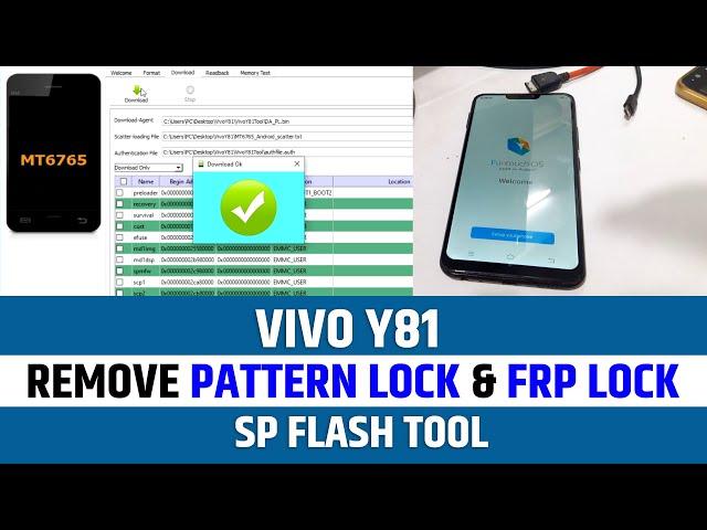 VIVO Y81 ( 1803 ) BYPASS PATTERN LOCK & FRP LOCK
