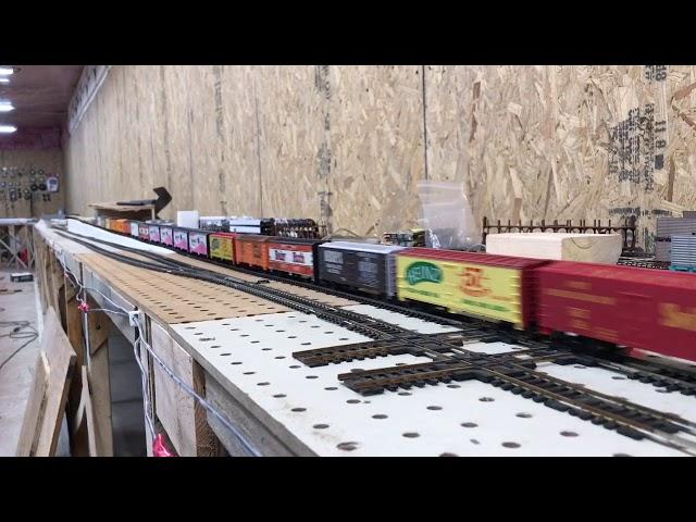 EXTREMELY FAST AND LONG HO SCALE TRAIN