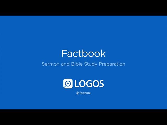 Factbook | Logos Bible Software