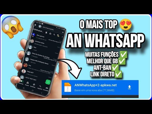 PEGOU AI? NOVO WHATSAPP MODIFICADO Melhor que GB Muitas Funçoes (downloadapkgbwhatsapp atualizado