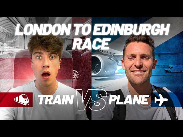 RACING from London to Edinburgh | TRAIN (LNER) vs PLANE (Easyjet)