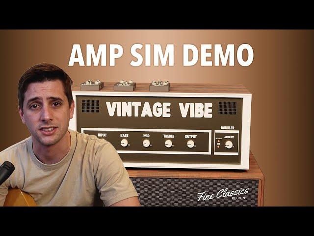 FINE CLASSICS  PLUGINS VINTAGE VIBE - Guitar Amp Sim Demo and Review