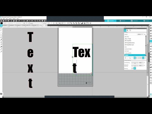 Vertical Text The Easy Way in Silhouette Studio From Creative Design & Supply  #silhouettestudio