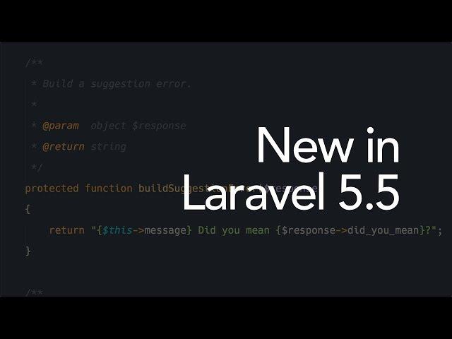 New in Laravel 5.5: Whoops is back! (7/16)