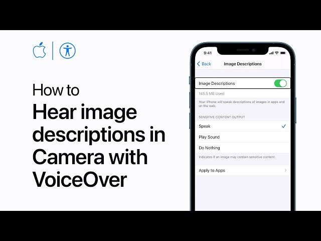 How to hear image descriptions in the Camera app on iPhone, iPad, and iPod touch — Apple Support