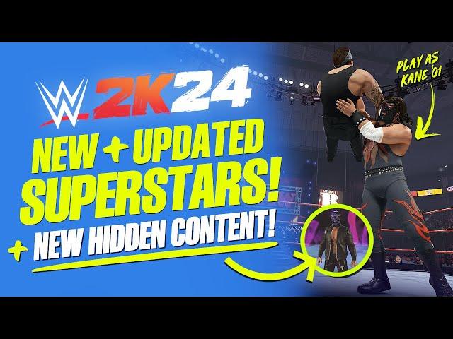 WWE 2K24: 18 New & Updated Superstars, Updated Models, New Attires, Arenas, Creations & More!