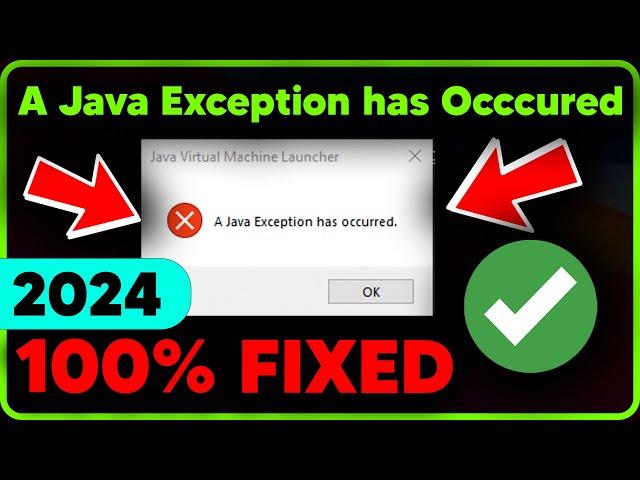 FIXED: A Java Exception Has Occured | Minecraft Server Jar File Error | Latest 2024 Tutorial