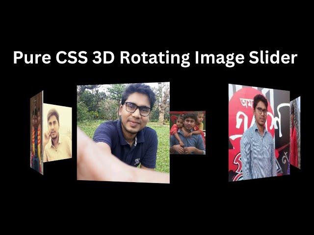 Pure CSS 3D Rotating Image Slider