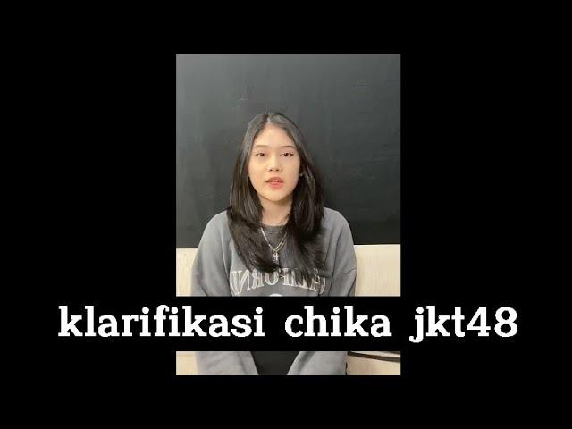 Live ig official JKT48 klarifikasi chika jkt48