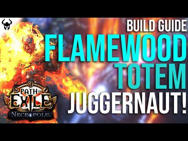 TWO BUTTON TOTEM BUILD! | Flamewood Totem Juggernaut 650+ Delve (No Mageblood) | PoE 3.24 Necropolis