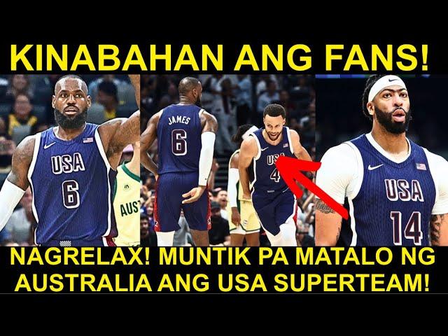 TEAM USA FANS DISMAYADO! MUNTIK PA SA AUSTRALIA! 6 POINTS LANG ANG LAMANG