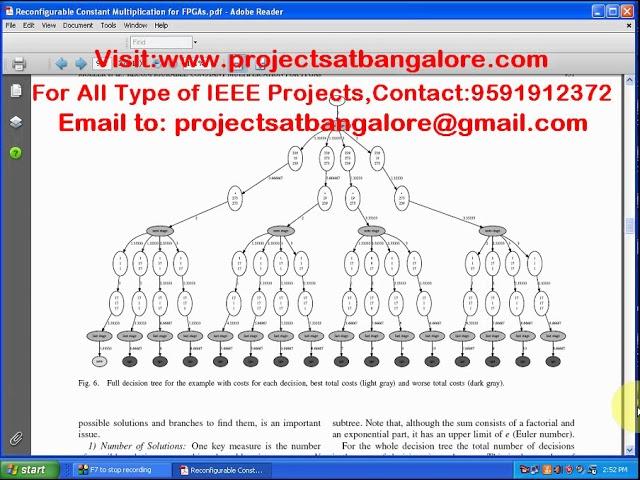 Reconfigurable Constant Multiplication for FPGAs | VLSI Projects in Bangalore