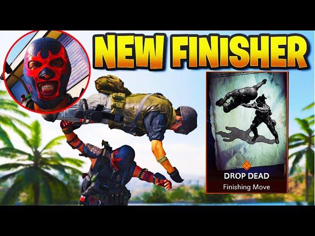 NEW "DROP DEAD" FINISHER MOVE SHOWCASE | DROP DEAD EXECUTION in WARZONE (LUCHADOR REACTIVE BUNDLE)