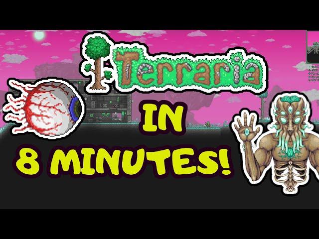 ALL OF TERRARIA IN 8 MINS! Terraria Progression Guide! Step by Step Guide for Beginners 2020!