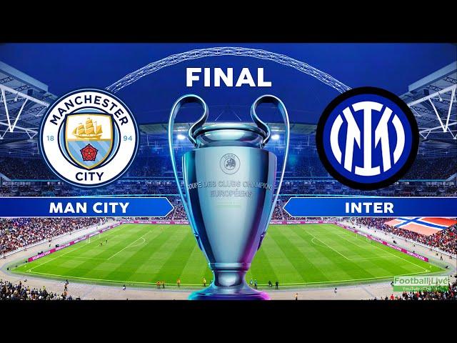 Manchester City vs Inter - Final - UEFA Champions League 2022/23 | Haaland vs Lautaro | PES Gameplay