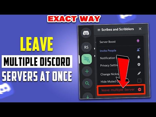 How to leave multiple discord servers at once 2024 [ Easy Way ]