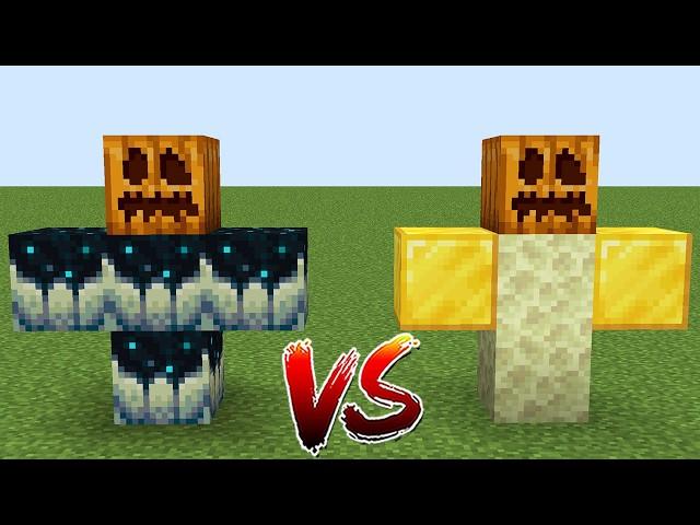 Warden VS All Enderman And Piglin Golems Battle Minecraft