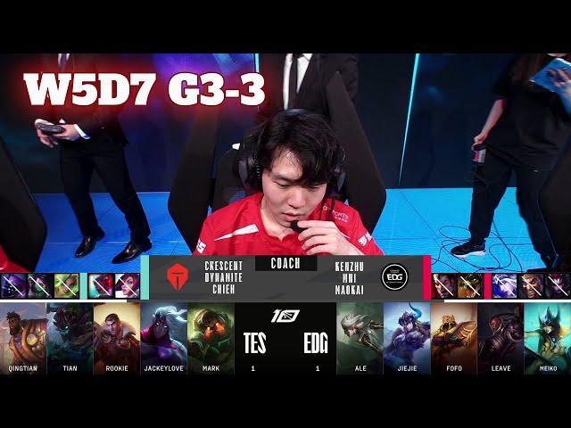 EDG vs TES - Game 3 | Week 5 Day 7 LPL Spring 2023 | Edward Gaming vs Top Esports G3