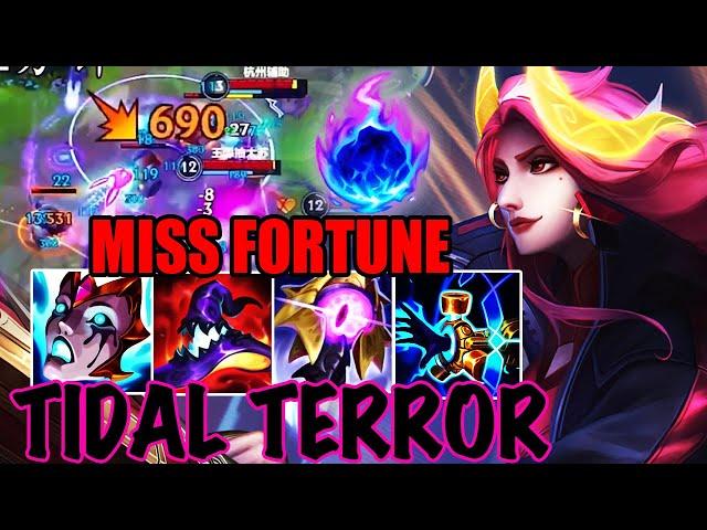 WILD RIFT MISS FORTUNE ADC GAMEPLAY | TIDAL TERROR - MISS FORTUNE  BUILD RUNES