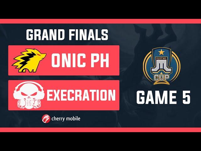 Just ML Cup GrandFinals Execration vs Onic PH Game 5 (BO5) | Just ML Mobile Legends