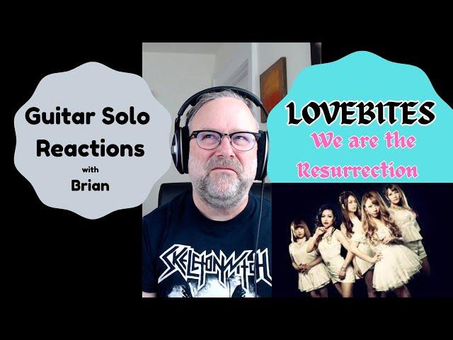GUITAR SOLO REACTIONS ~ LOVEBITES ~ We are the Resurrection #lovebites