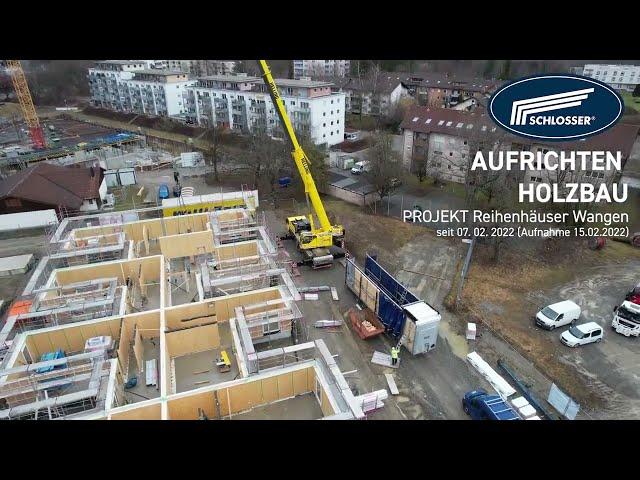 Aufrichten Holzbau in Wangen im Allgäu