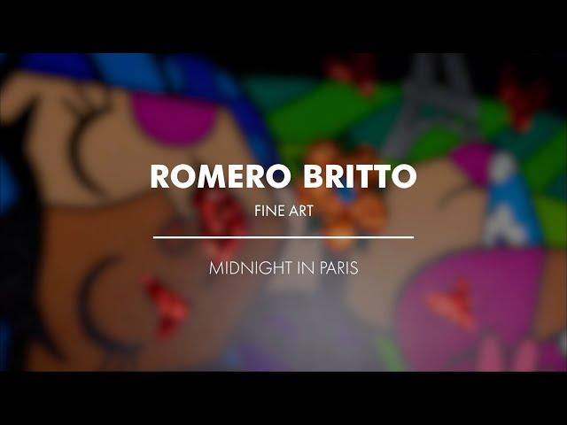 Midnight in Paris | Limited Edition Print | 24in x 40in | Romero Britto Fine Art