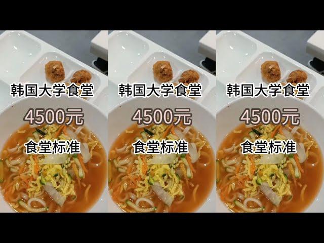 【韓國留學生大學食堂吃什麼】韓國大學4500韓幣吃什麽系列part2！