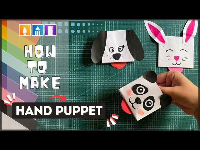 DIY Hand Puppet Idea| Paper Crafts for Kids | Origami Panda Hand Puppet 