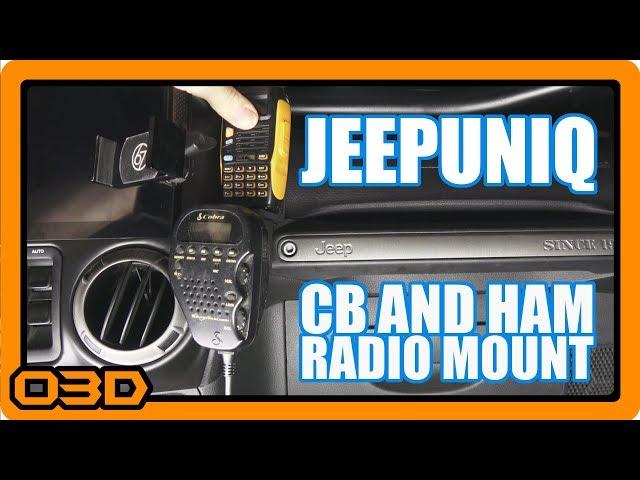 Finally the CB Mic holder I've been looking for PLUS Portable Ham Radio mount - JeepUniq