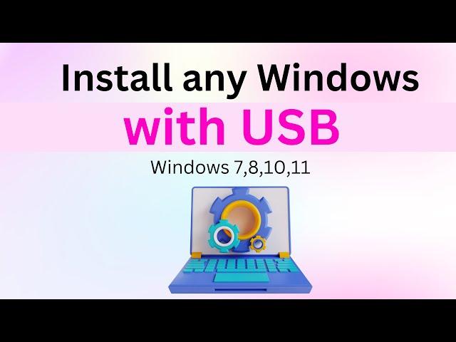 How to Install Windows from USB | Install Windows 11, 10, 8 , 7 | Geek Studio Inc