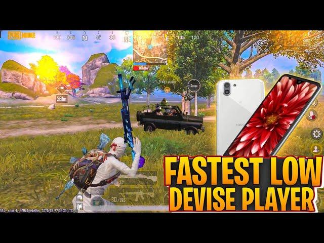 FASTEST LOW DEVICE PLAYER IN PUBG️AQUOS R2 PUBG TEST