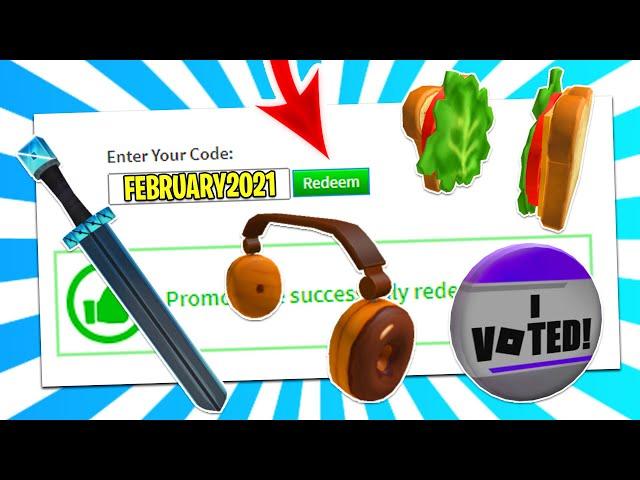 ALL *9* NEW ROBLOX PROMO CODES ON ROBLOX 2021! Roblox Promo Codes (February 2021)