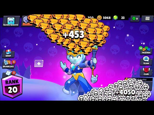 FROST QUEEN AMBER NONSTOP to 500 TROPHIES! Brawl Stars